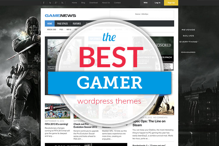 Game Store Website Template for Online Gameshops