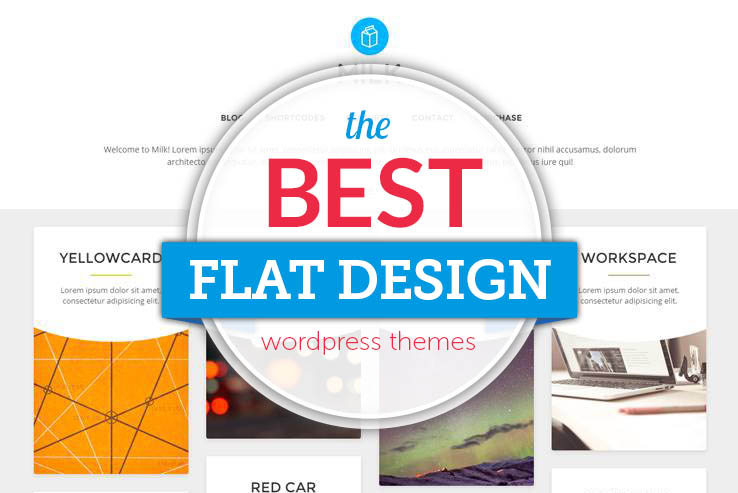 best flat design themes